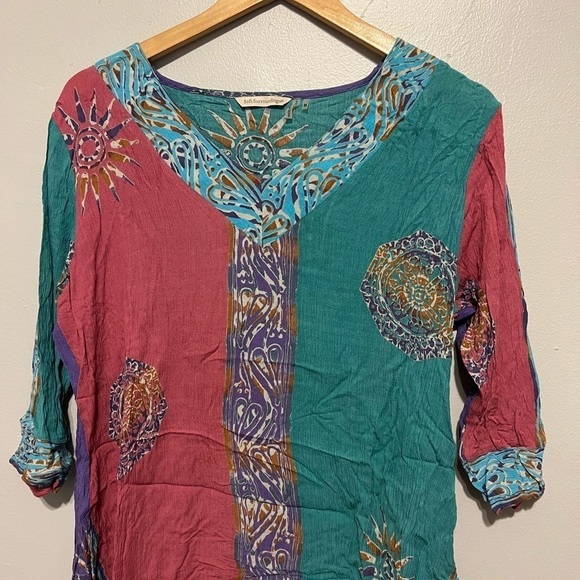 Soft Surroundings Boho Blouse or Swim Coverup Medium - Picture 2 of 4